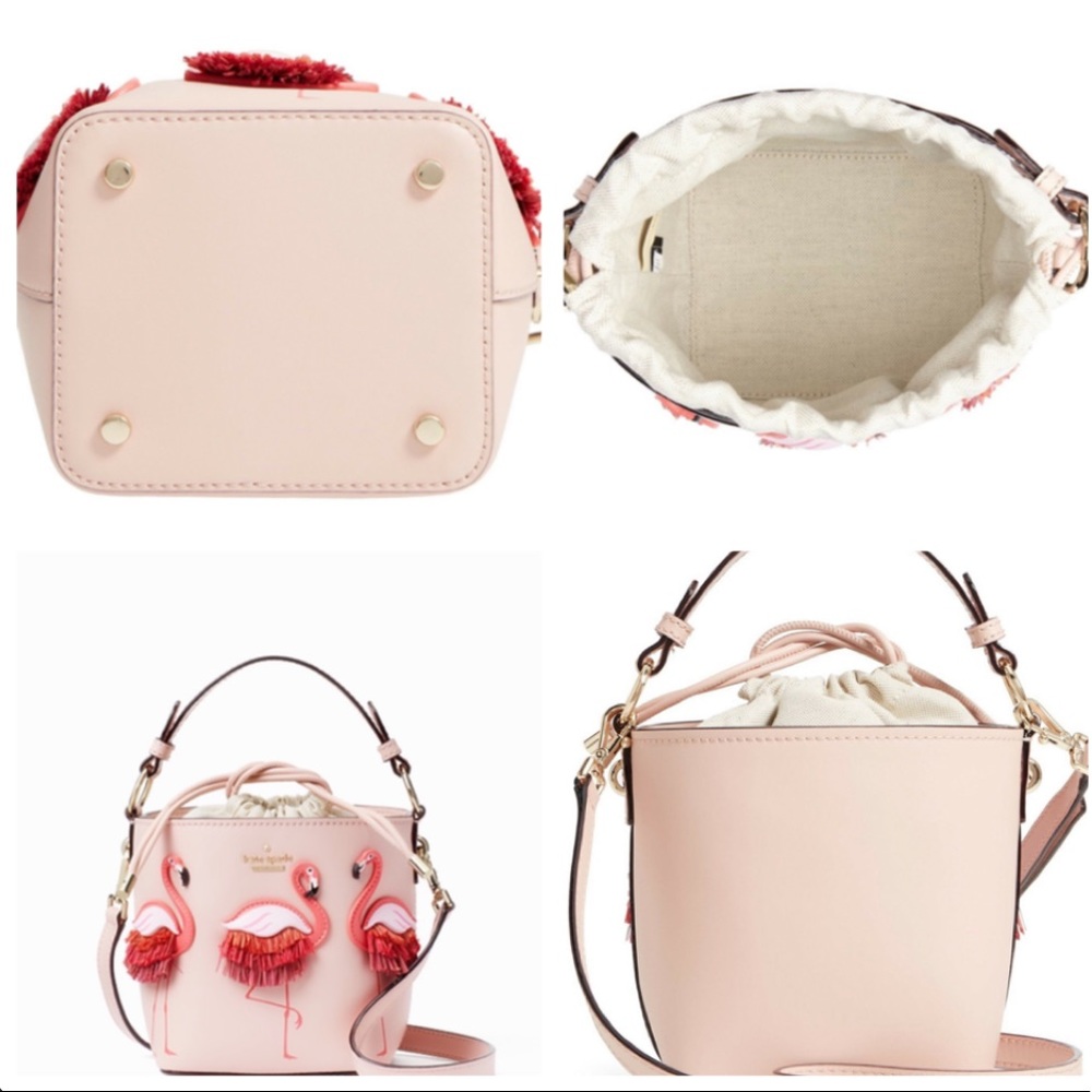 Kate Spade Flamingo By The Pool Pippa Bucket - Picture 9 of 9